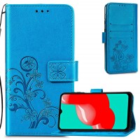  Maciņš Flower Book Samsung A225 A22 4G blue 
